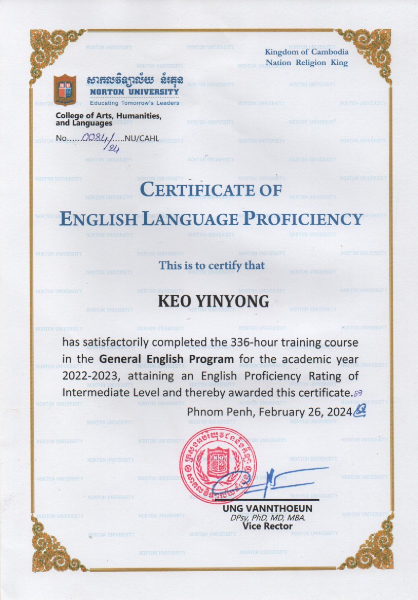 English Language Proficiency